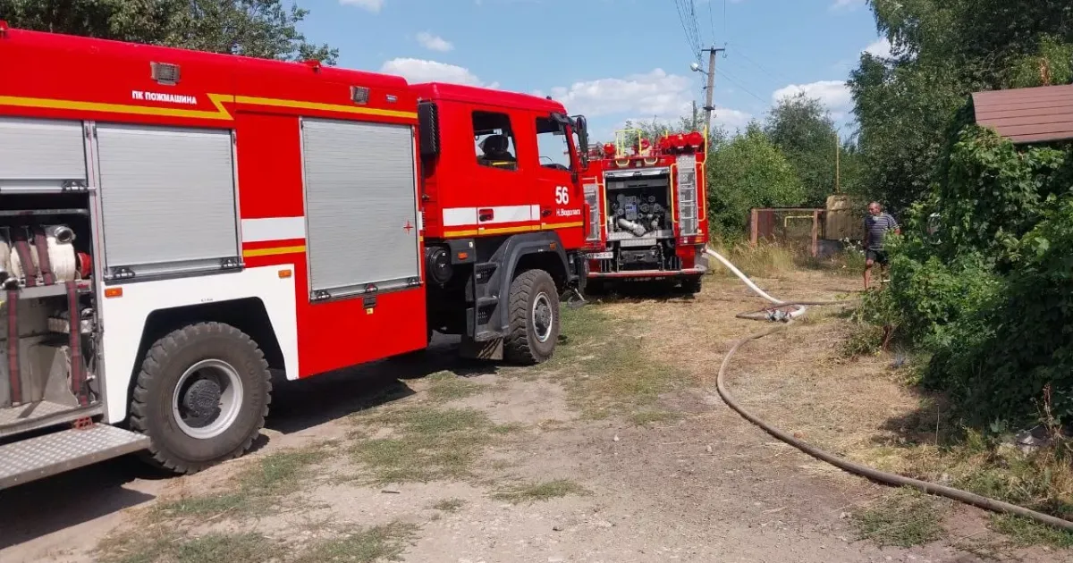 Світлини: Харківське районне управління ГУ ДСНС України в Харківській області Нововодолазькі рятувальники погасили пожежу на приватному подвір’ї на порталі Gromada Group